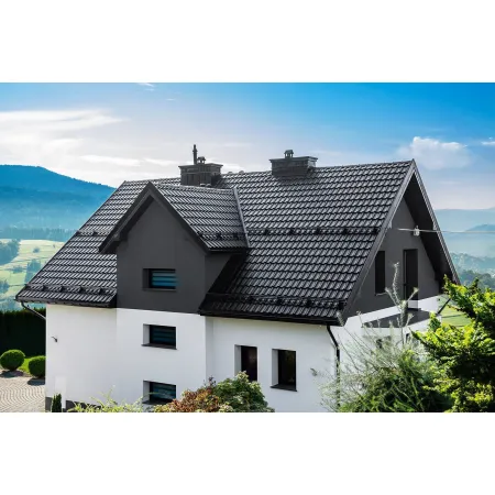 Blachodachówka German Simetric 30 powłoka Pladur Wrinkle Mat Plus firmy Blachotrapez