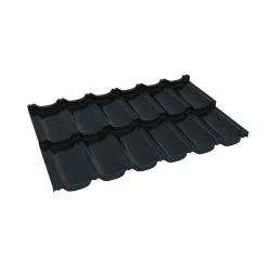 Blachodachówka German Simertic 30 w powłoce Pladur Wrinkle Mat firmy Blachotrapez