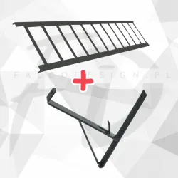 Płotek przeciwśniegowy STAL-SNOW 300cm do blachy trapezowej