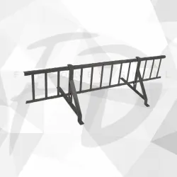 Drabinka przeciwśniegowa UNIVERSAL SNOW do blachodachówki Trend długość 360cm - ZESTAW