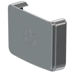 Denko uniwersalne do rynny kwadratowej PVC firmy KROP &#8960; 135 w kolorze grafitowym