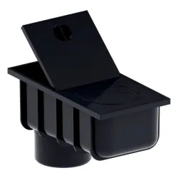Osadnik/but  PVC firmy KROP kolor czarny
