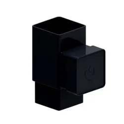 Rewizja kwadratowa 80x80 PVC firmy KROP w kolorze czarnym
