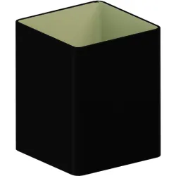 Rura kwadratowa 80x80 PVC firmy KROP o długości 3m w kolorze czarnym