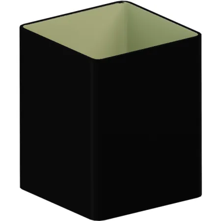 Rura kwadratowa 80x80 PVC firmy KROP o długości 3m w kolorze czarnym
