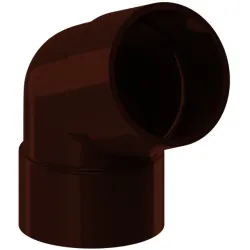 Kolano PVC firmy KROP &#8960; 90 kolor jasny brąz