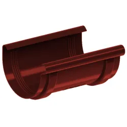 Łącznik rynny PVC firmy KROP &#8960; 130 kolor czerwony