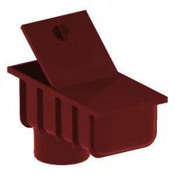 Osadnik/but PVC KROP &#8960; 90 kolor czerwony