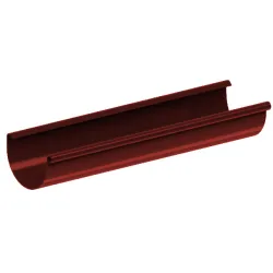 Rynna PVC firmy KROP &#8960; 130 dł. 3m kolor czerwony
