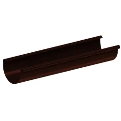Rynna PVC firmy KROP &#8960; 130 dł. 2m kolor jasny brąz