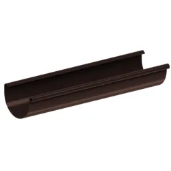 Rynna PVC firmy KROP &#8960; 75 dł. 2m kolor ciemny brąz