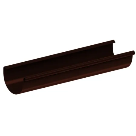 Rynna PVC firmy KROP &#8960; 100 dł. 4m kolor jasny brąz