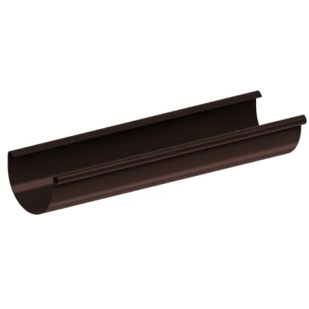 Rynna PVC firmy KROP &#8960; 75 dł. 2m kolor ciemny brąz