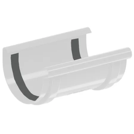Łącznik rynny PVC firmy KROP 100 kolor biały