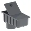 Osadnik/but PVC firmy KROP kolor grafit