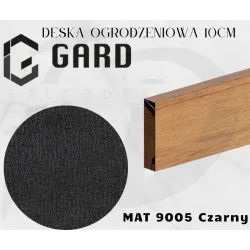 Deska ogrodzeniowa Modern o szerokości 10cm i długości do 300cm kolor czarny firmy GARD